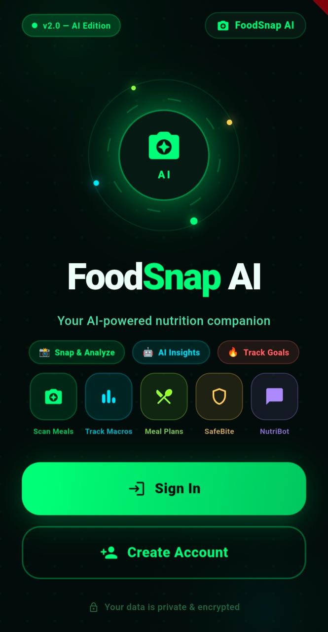 FoodSnap AI Screenshot